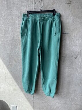 Abercrombie Women’s Green Fleece Jogger Sweatpants